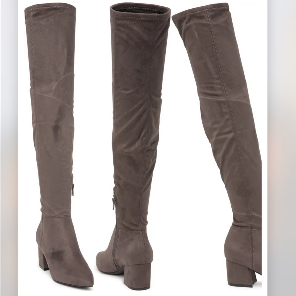 Dark Grey Steve Madden Knee-high Boots
